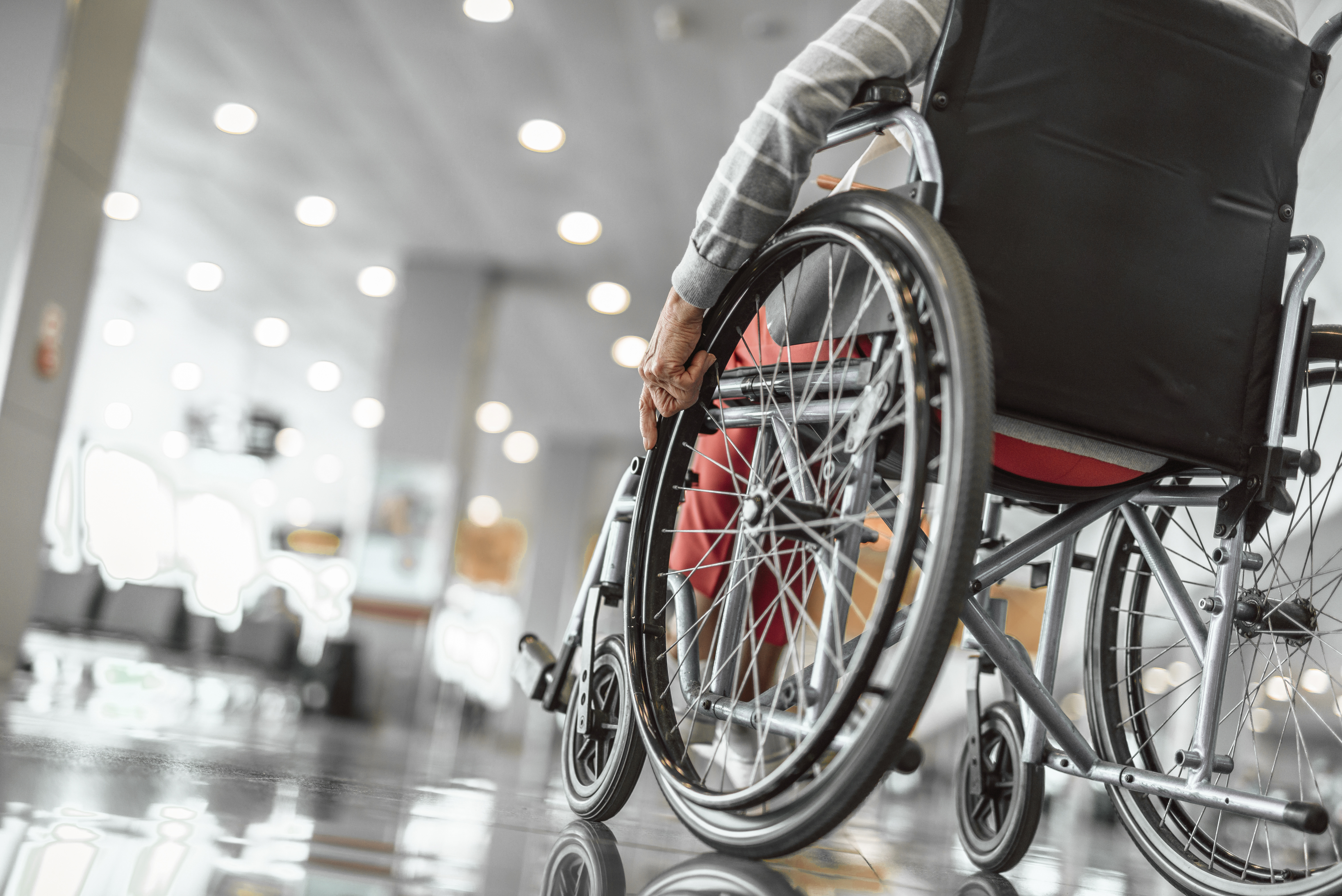 Woman in a wheelchair